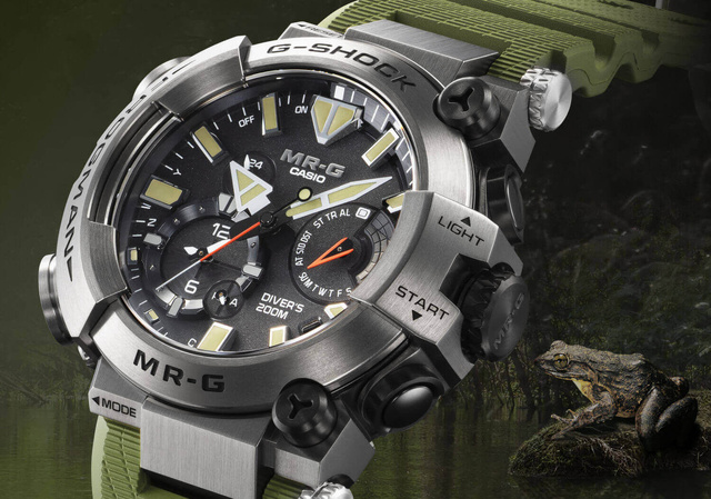 G-Shock MR-G BF1000RG : montre amphibie aux origines batraciennes G-Shock MR-G BF1000RG : montre amphibie aux origines batraciennes