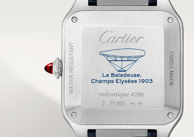 Cartier : une somptueuse Santos-Dumont en platine en édition spéciale France Cartier : une somptueuse Santos-Dumont en platine en édition spéciale France