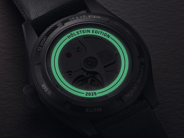 Oris Hölstein édition 2025 : un cadran "full lum" avec un petit truc en plus