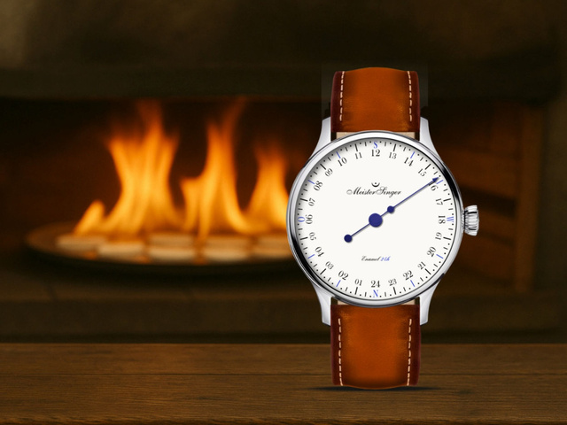MeisterSinger Edition 24h émail : quand la monoaiguille se fait de surcroit 24h et sur cadran en émail MeisterSinger Edition 24h émail : quand la monoaiguille se fait de surcroit 24h et sur cadran en émail