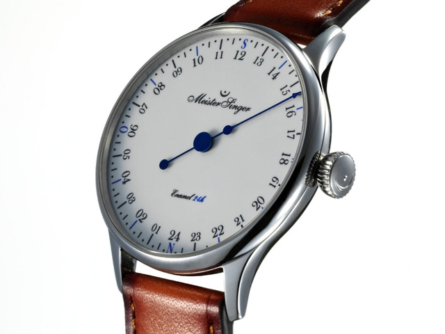MeisterSinger Edition 24h émail : quand la monoaiguille se fait de surcroit 24h et sur cadran en émail MeisterSinger Edition 24h émail : quand la monoaiguille se fait de surcroit 24h et sur cadran en émail