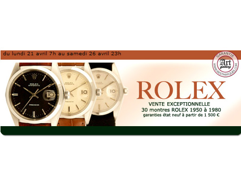 Vente de Rolex Vintage sur le site Internet Bestmarques.com