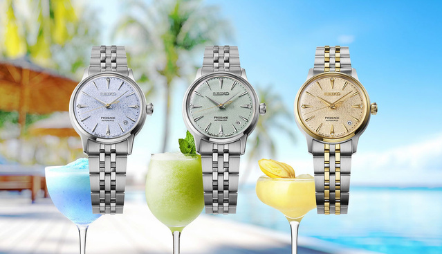 Seiko Presage Cocktail Frozen : trois jolis modèles pour l'été 2025