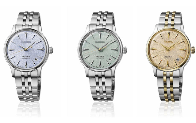 Seiko Presage Cocktail Frozen : trois jolis modèles pour l'été 2025