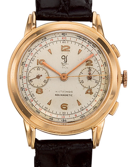 Chronographe Yema en or de 1957