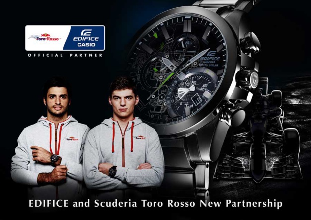 Formule 1 : Casio Edifice partenaire de Toro Rosso Formule 1 : Casio Edifice partenaire de Toro Rosso