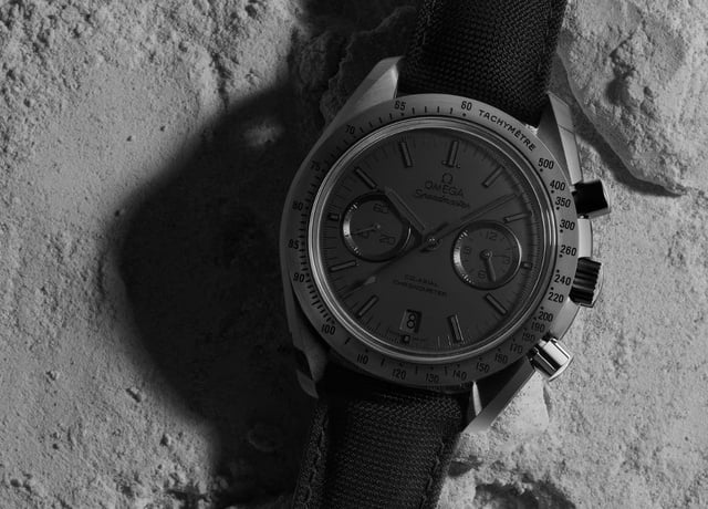 Thierry Ardisson, l'homme en noir qui portait une Omega Speedmaster Dark side of the Moon Thierry Ardisson, l'homme en noir qui portait une Omega Speedmaster Dark side of the Moon