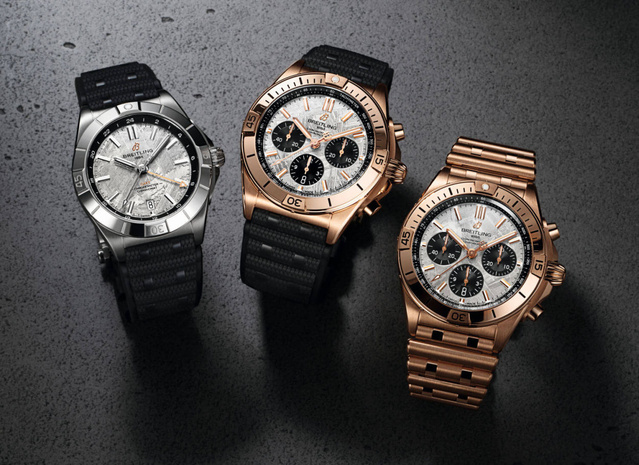 Chronomat Erling Haaland : pour la première fois des cadrans en météorite chez Breitling