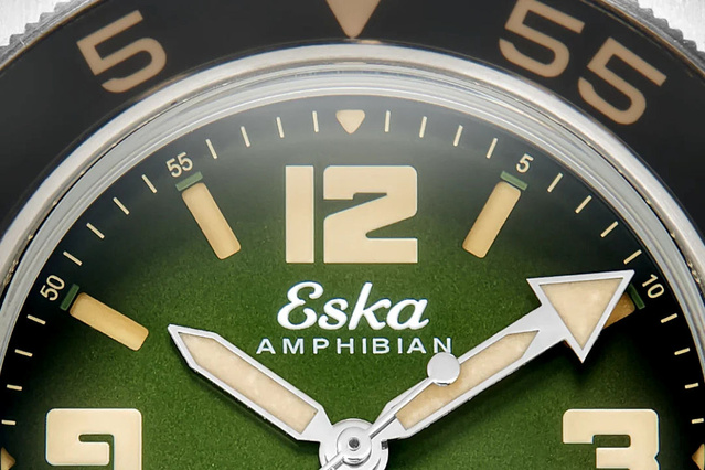 Eska Amphibian "250" Green Turtle : nouvelle série limitée à 136 exemplaires avec cadran vert fumé