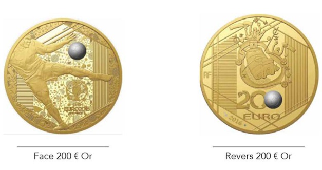 Monnaie de Paris : des pièces en or et argent pour l'Euro 2016