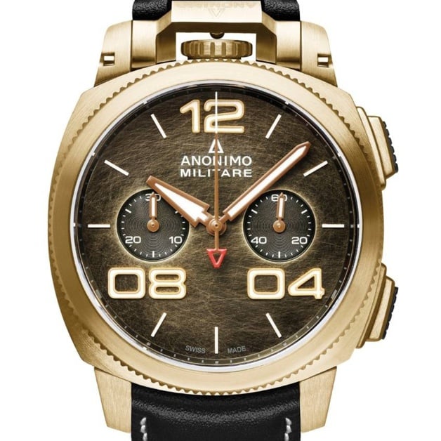 Anonimo Militare Chrono Bronze cadran brun Anonimo Militare Chrono Bronze cadran brun