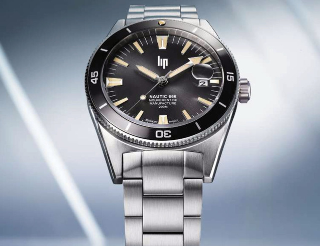 La nouvelle Nautic 666 plonge désormais avec le calibre R26 "maison" de chez LIP La nouvelle Nautic 666 plonge désormais avec le calibre R26 "maison" de chez LIP