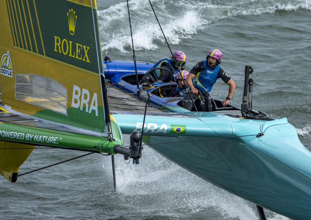 @Rolex | Les équipes du Rolex SailGP Championship lors de l’étape en Allemagne. @Rolex | Les équipes du Rolex SailGP Championship lors de l’étape en Allemagne.