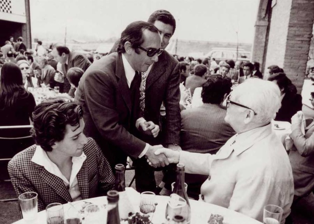 Jack Heuer et Enzo Ferrari