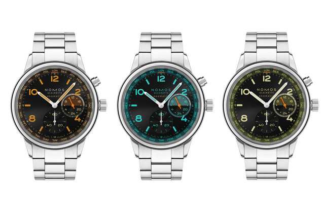Nomos Neomatik Worldtimer : une ville la nuit...