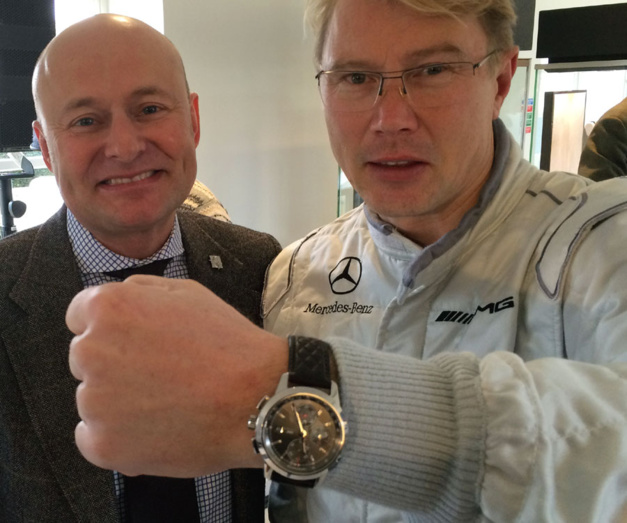 Georges Kern et Mikka Hakkinen à Goodwood 2016, Crédit J Chassaing-Cuvillier