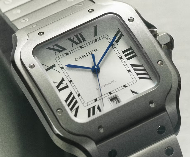 Cartier : la Santos se fait ultra-légère en version titane mat