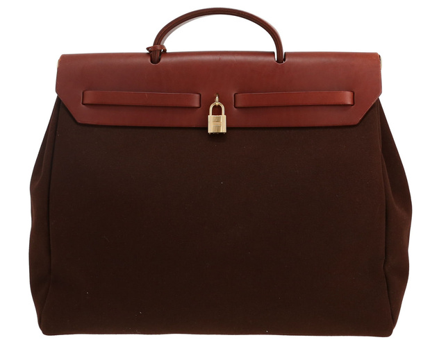 Le Herbag d'Hermès ou le "Kelly sportif" en cuir et toile modulaire