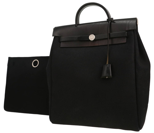 Le Herbag d'Hermès ou le "Kelly sportif" en cuir et toile modulaire