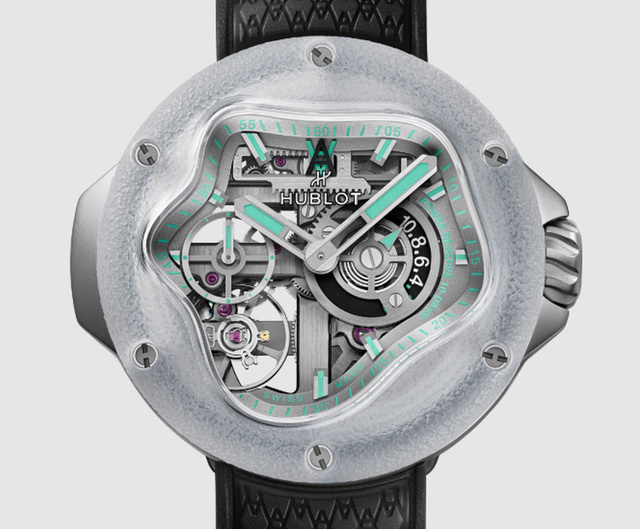 Hublot MP-17 Meca 10 Arsham Splash Titanium Sapphire : montre goute d'eau Hublot MP-17 Meca 10 Arsham Splash Titanium Sapphire : montre goute d'eau