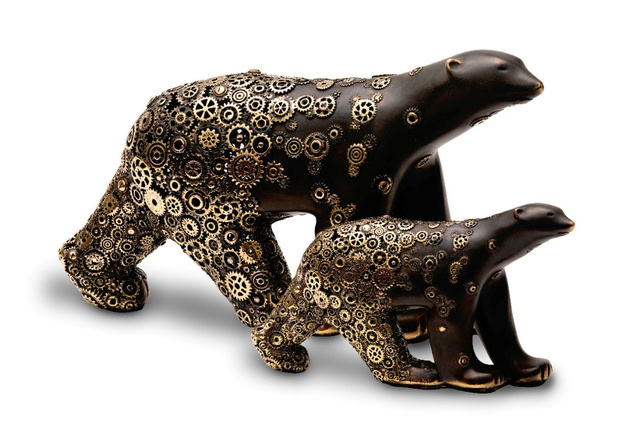 Tournaire : l'Ours Engrenages, quand la puissance du bronze rencontre la poésie mécanique