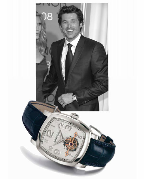 Patrick Dempsey et sa Tourbillon Grand TV Screen JeanRichard