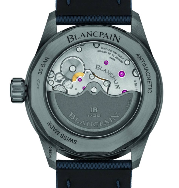 Blancpain Bathyscaphe : céramique plasma grise et cadran bleu