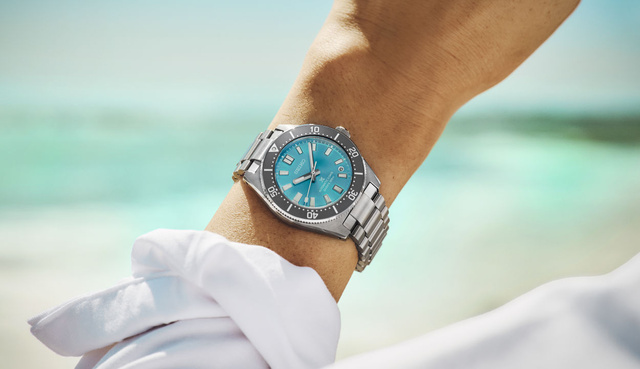 Seiko Prospex édition limitée Save the Ocean Okinawa : cadran bleu pour zone bleue