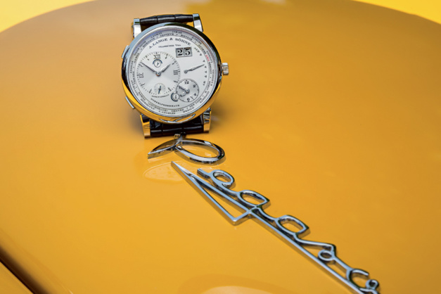 Concorso d'Eleganza Villa d'Este : un Lange 1 Fuseaux Horaires "Como Edition" Concorso d'Eleganza Villa d'Este : un Lange 1 Fuseaux Horaires "Como Edition"