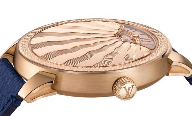 Louis Vuitton Tambour Convergence Guilloché : le temps traine et le cadran se "guilloche"