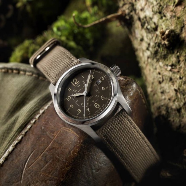 Hamilton Khaki Field cadran taupe Hamilton Khaki Field cadran taupe