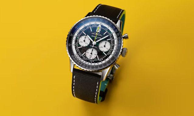 Navitimer B01 Chronograph 43 Aston Martin Aramco F1 : la toute première Navitimer en titane
