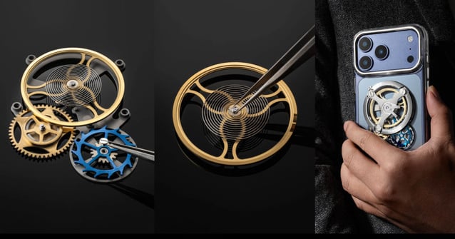 Chronomade : quand la mécanique horlogère s'invite sur une protection de smartphone