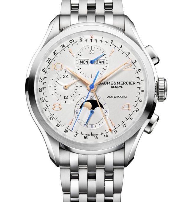 Baume & Mercier Clifton Chrono et Calendrier Complet Baume & Mercier Clifton Chrono et Calendrier Complet