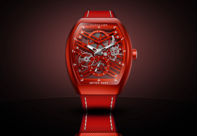 Franck Muller Vanguard Royal Bauxite : le temps de toutes les couleurs Franck Muller Vanguard Royal Bauxite : le temps de toutes les couleurs