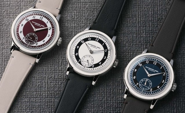 Raymond Weil Millesime petite seconde : cadrans Tuxedo pour montres habillées Raymond Weil Millesime petite seconde : cadrans Tuxedo pour montres habillées