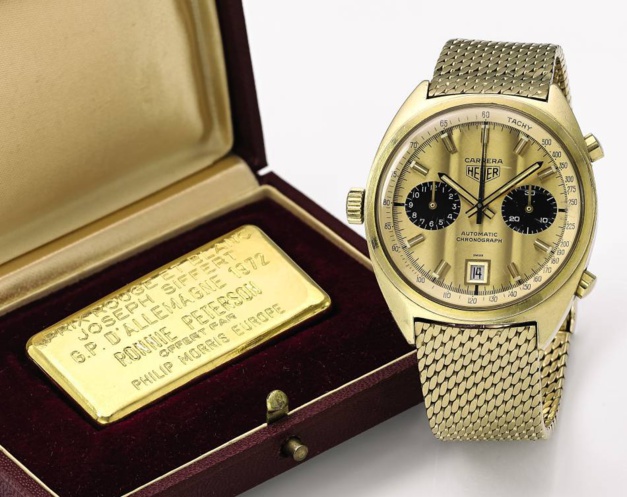 Chrono en or Heuer de Ronnie Peterson