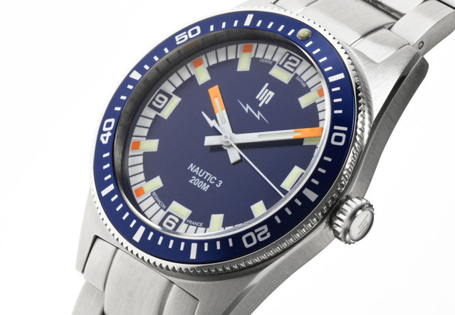 LIP enrichit sa collection Nautic 3 avec trois nouvelles références à quartz à "seconde fluide"