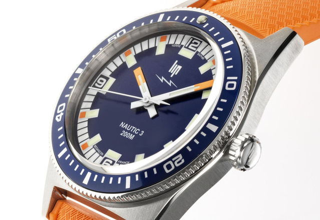 LIP enrichit sa collection Nautic 3 avec trois nouvelles références à quartz à "seconde fluide"