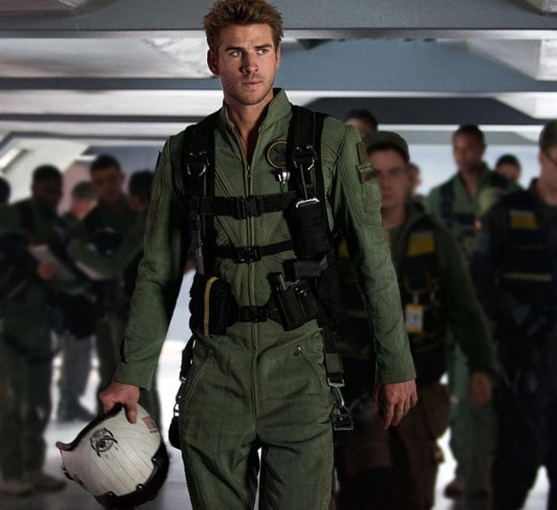 Independence Day, Resurgence : Liam Hemsworth porte une Hamilton Khaki X-Wind Independence Day, Resurgence : Liam Hemsworth porte une Hamilton Khaki X-Wind