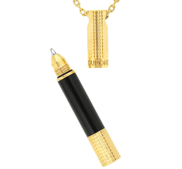 S.T. Dupont collier "mini-pen" : un stylo toujours à portée de main