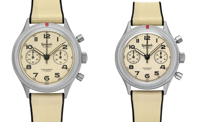 Hanhart 417 Ti Desert Dial : un chono flyback de légende en titane au style militaire revisté Hanhart 417 Ti Desert Dial : un chono flyback de légende en titane au style militaire revisté