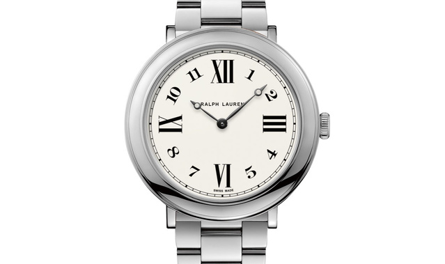 Ralph Lauren 888 : 38 mm, bracelet et boitier acier et calibre quartz Ralph Lauren 888 : 38 mm, bracelet et boitier acier et calibre quartz