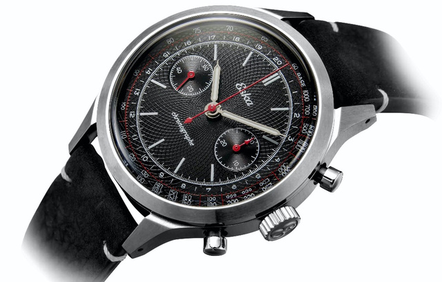 Eska : la collection de chronos bicompax Racing s'enrichit d'une version Midnight noire