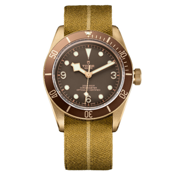 Tudor Heritage Black Bay Bronze : un bracelet en tissu totalement exclusif Tudor Heritage Black Bay Bronze : un bracelet en tissu totalement exclusif