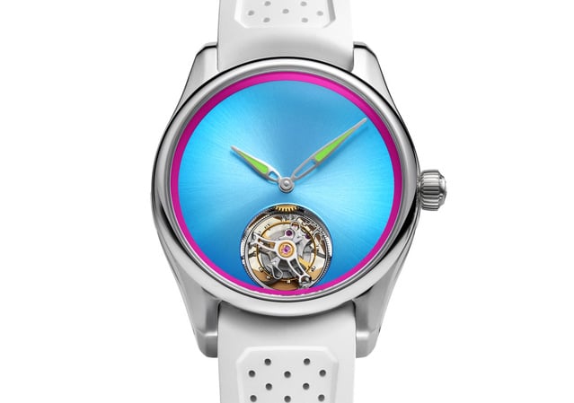 Bucherer Exclusive H. Moser & Cie Pioneer Tourbillon Miami : comme un petit air de Miami Vice Bucherer Exclusive H. Moser & Cie Pioneer Tourbillon Miami : comme un petit air de Miami Vice