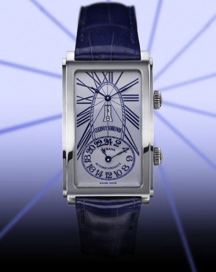 Prominente Dualtime Cuervo y Sobrinos : deux fuseaux horaires pour voyager avec classe Prominente Dualtime Cuervo y Sobrinos : deux fuseaux horaires pour voyager avec classe