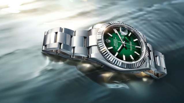 Datejust 41 : aux couleurs de Rolex avec un cadran vert ombré laqué vert Datejust 41 : aux couleurs de Rolex avec un cadran vert ombré laqué vert