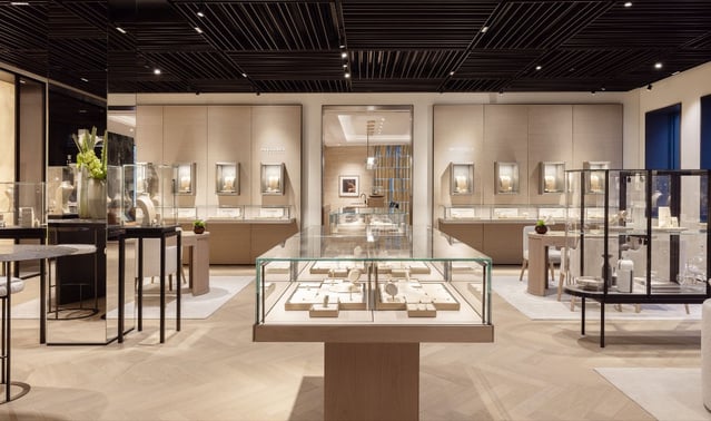 Bucherer Stuttgart : un écrin de 490m2 entre haute horlogerie et architecture contemporaine Bucherer Stuttgart : un écrin de 490m2 entre haute horlogerie et architecture contemporaine