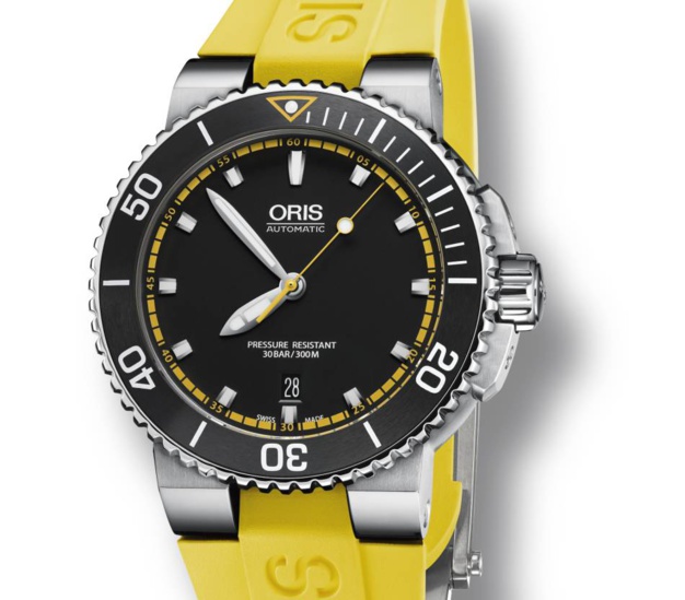 Oris Aquis : une plongeuse aux couleurs de la plongée